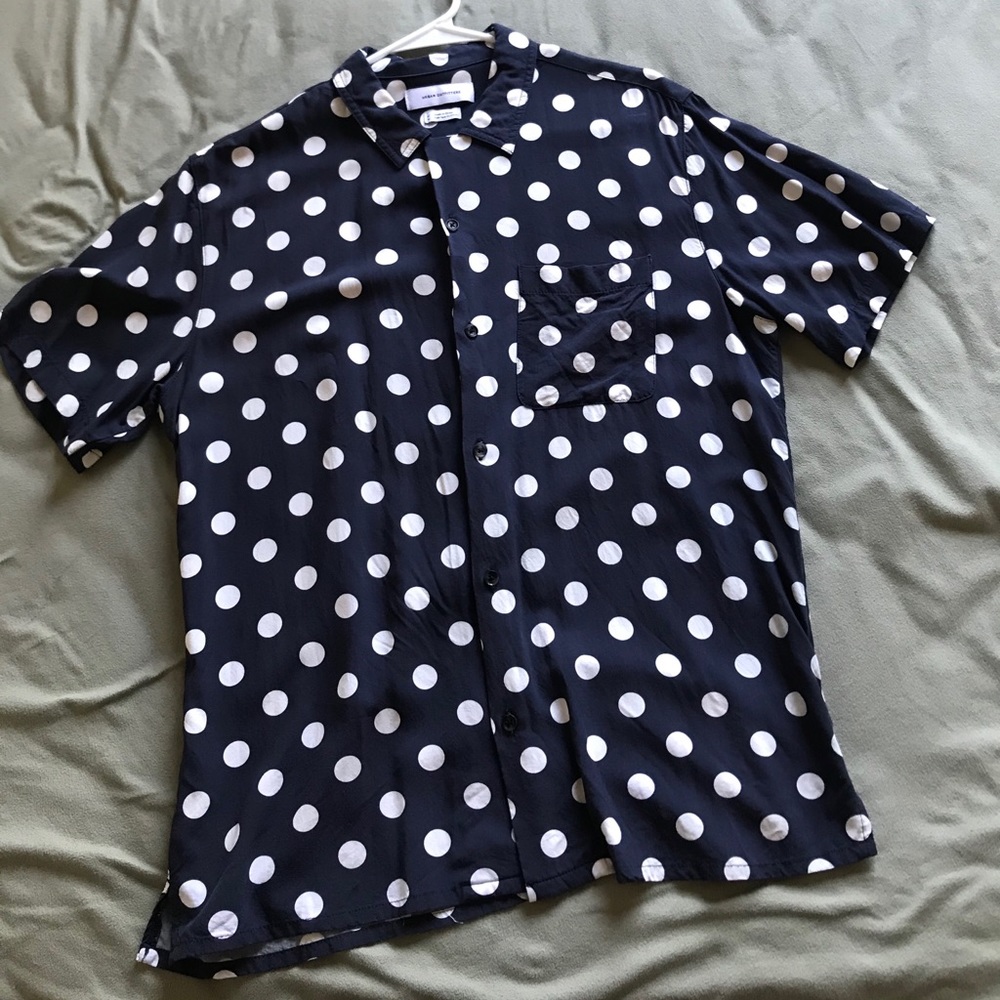 Urban Outfitters Polka Dot Short Sleeve Shirt